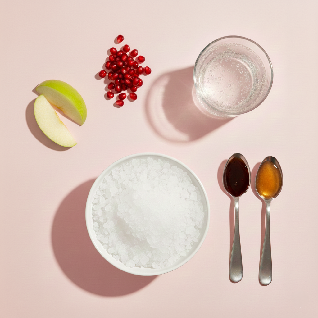 Nar ve Yeşil Elma Granita Drink